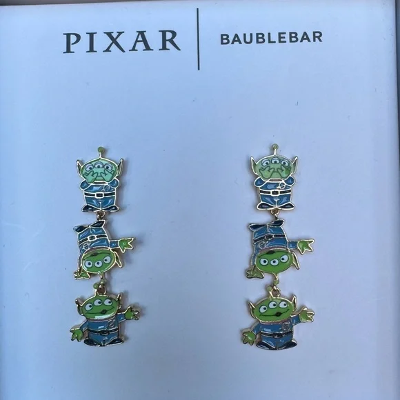 NIB Disney Pixar BaubleBar Toy Story Aliens Earrings - Picture 1 of 1